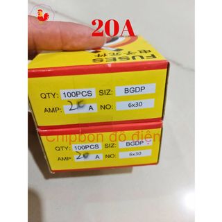 Cầu chì thủy tinh 6x30 250v 1 cặp 2 cái