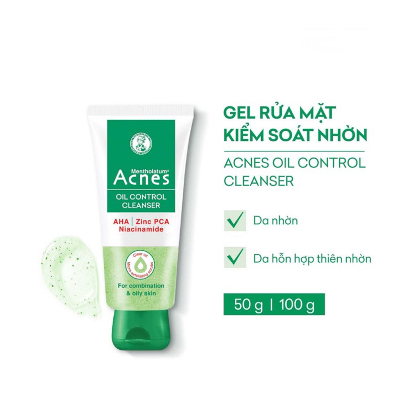 Sữa Rửa Mặt Acnes Ngừa Mụn Kháng Khuẩn 100g