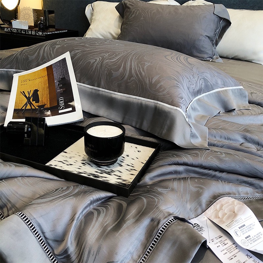 Bộ chăn ga gối nệm 5 món Tencel 100s cao cấp mang phong cách thượng lưu - EMPIRE | Bedding & Decor