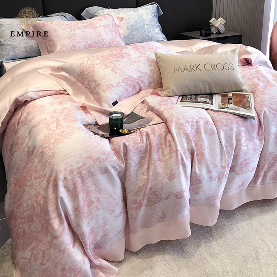 Bộ chăn ga giường set 5 món tencel 120s mát mịn EMPIRE cao cấp chăn chần - EMPIR | Bedding & Decor
