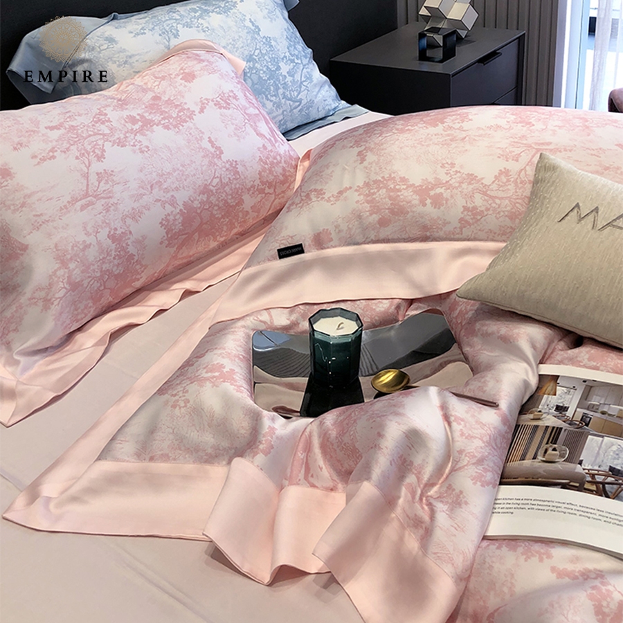 Bộ chăn ga giường set 5 món tencel 120s mát mịn EMPIRE cao cấp chăn chần - EMPIR | Bedding & Decor