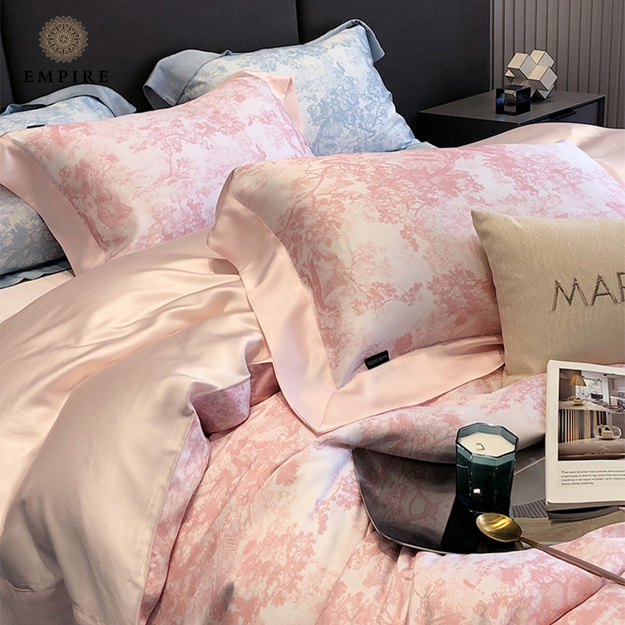 Bộ chăn ga giường set 5 món tencel 120s mát mịn EMPIRE cao cấp chăn chần - EMPIR | Bedding & Decor