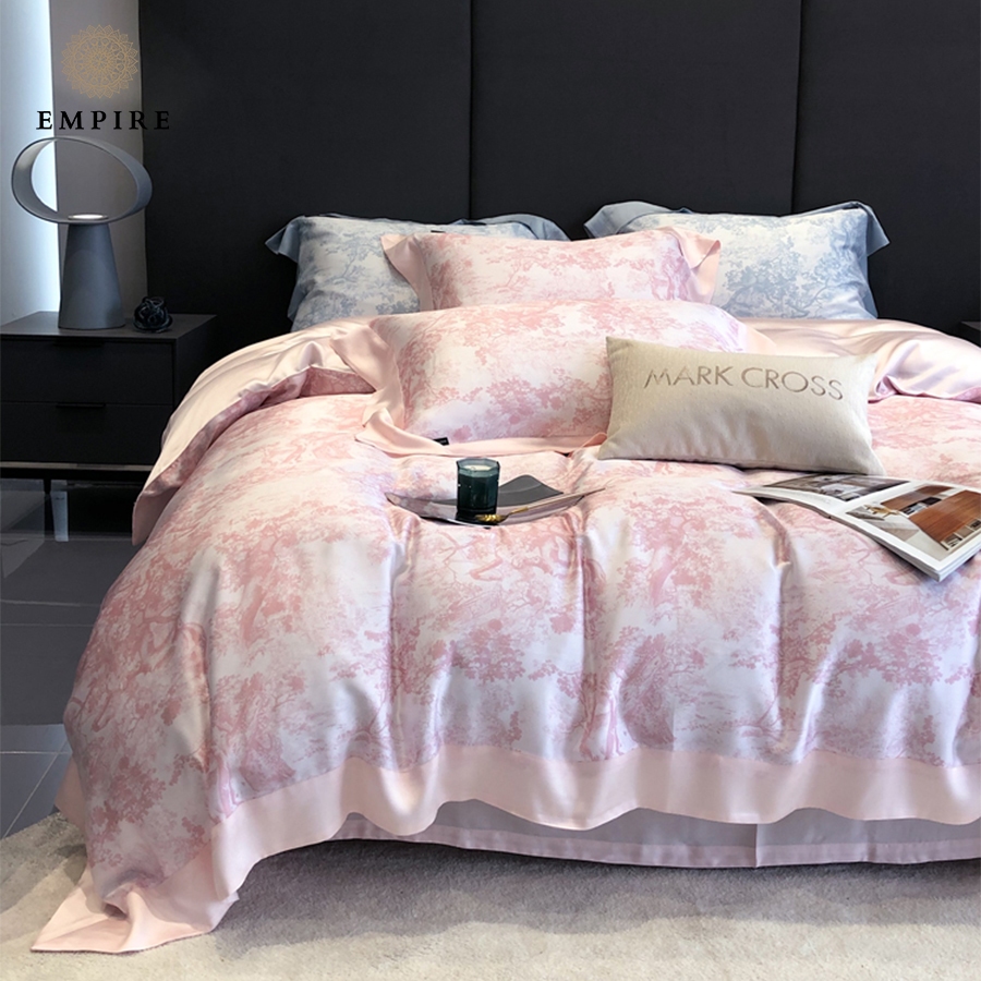 Bộ chăn ga giường set 5 món tencel 120s mát mịn EMPIRE cao cấp chăn chần - EMPIR | Bedding & Decor