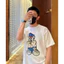⚡️[Hight Quality] Áo Phông Len LV Full Box Graphic Short - Bear Singing - Họa Tiết Ca Sĩ Gấu Sang Trọng - Loại 1 Nam Nữ