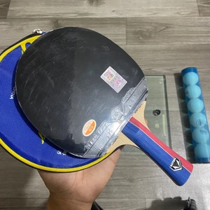 Bộ vợt bóng bàn loki rxton kèm 2 mặt 729 geo spin và bao vợt yinhe