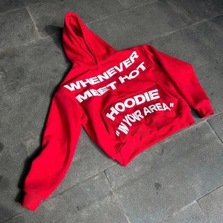 (Form Boxy) Áo Hoodie thu đông whenever nỉ PE form rộng Chữ Nổi Cực Nét ba màu nam nữ phối nón dày dặn - DTB SSL