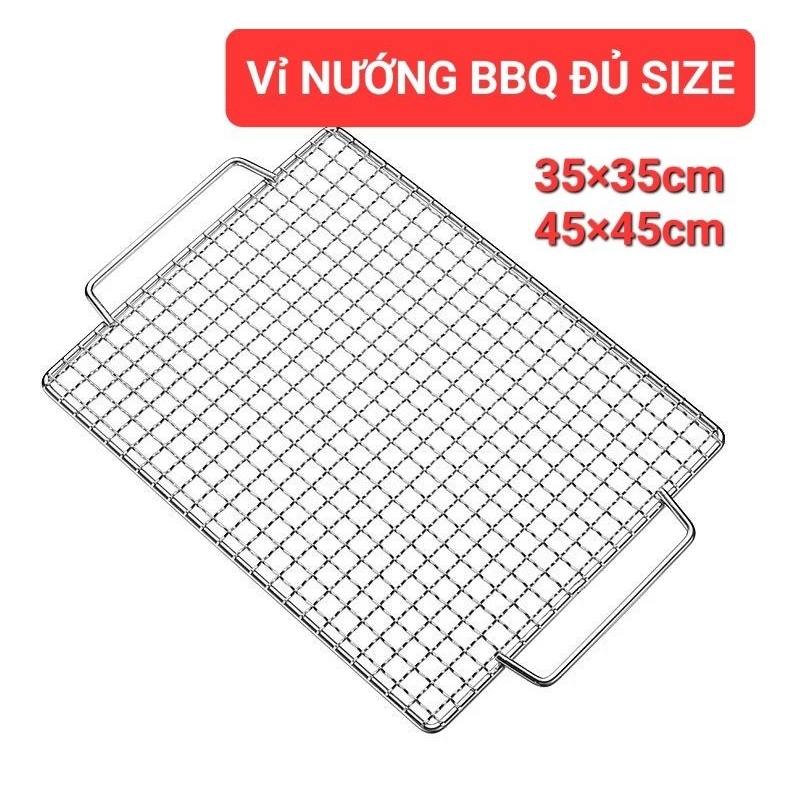 Vỉ nướng inox 304 chống gỉ - phù hợp với bếp size L. Vỉ bếp dã ngoại ...