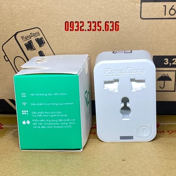 Ổ Cắm Wifi Rạng Đông - Ổ Cắm Thông Minh Ralli Smart Kết Nối Wifi Điều Khiển Từ Xa Bật Tắt, Hẹn Giờ Bằng Điện Thoại