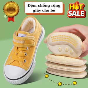 Lót gót giày trẻ em chống rộng giảm size, êm chân. Miếng đệm gót giày cho bé chống tuột gót