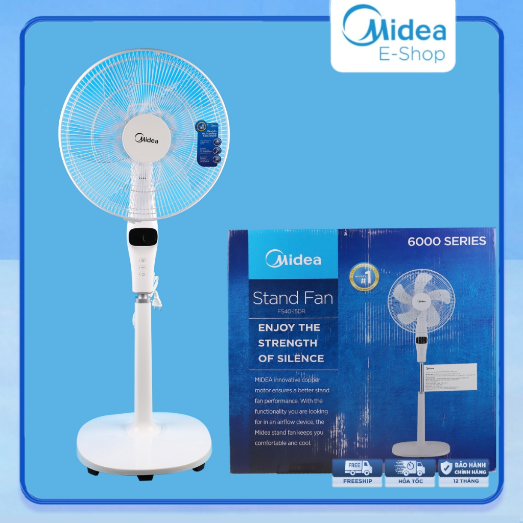 Quạt Đứng, Quạt Cây 5 Cánh Midea FS40-15DR (DC inverter 55W, Chỉnh Gió ...