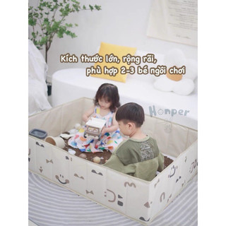 Quây bóng cho bé gấp gọn cao cấp Honper hoạ tiết xinh xắn kèm túi đựng