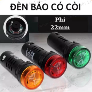 đèn báo có còi phi 22, đèn báo pha có còi báo động,đèn led Cao Cấp