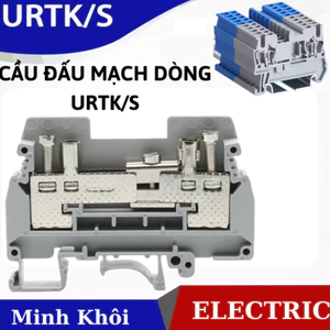Cầu đấu mạch dòng URTK/S,cầu đấu dây urtk, cầu đấu uk, terminal urtks. domino urtk-s,hàng kẹp nối dây điện,hàng kẹp mạch
