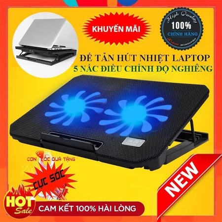 [Chính Hãng] Đế giá đỡ quạt tản hút nhiệt N99 laptop máy tính bền tốt - quạt tản nhiệt to chạy êm làm mát cực nhanh