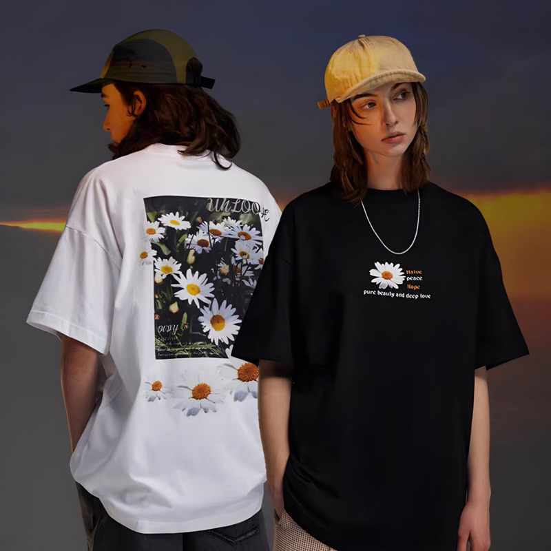 [Cotton 250gsm] Áo Thun Hoa Unim Store Chất Liệu 100% Cotton Kiểu Dáng Unisex AP303