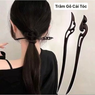 Trâm Cài Tóc Cổ Trang, Trâm Cài Tóc Cô Dâu Kẹp Tóc, Châm Cài Tóc Bằng Gỗ Đơn Giản HaminStore