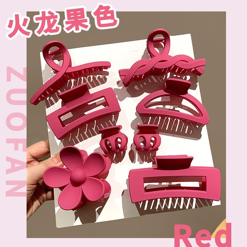 Set 8 kẹp càng cua - Kẹp Tóc Nhựa Phong Cách Hàn Quốc Cho phái nữ