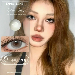 🌸 Kính Áp Tròng Selena Gray - Lens Xám khói lạnh trong / Emma Super Mini Contact Lens 🌸