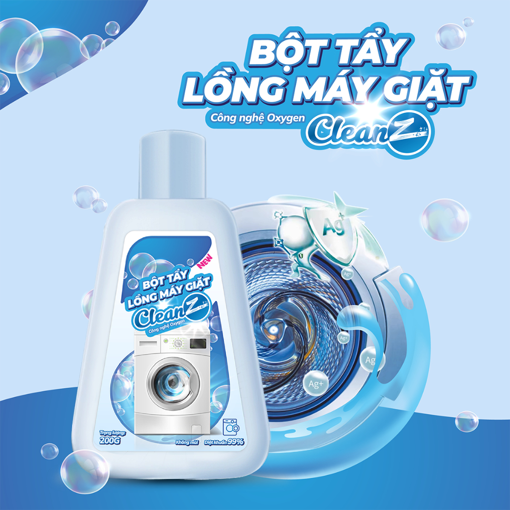 Hộp Bột Tẩy Vệ Sinh Lồng Máy Giặt Cao Cấp CleanZ Aikomi 200g | Shopee ...