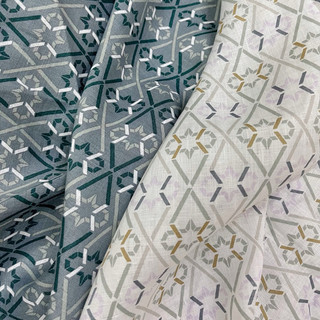 Vải Linen Tưng Pre In Hoạ Tiết Màu Trung Tính Hàng May Áo đã Wash CN mềm mướt Khổ 1m45