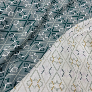 Vải Linen Tưng Pre In Hoạ Tiết Màu Trung Tính Hàng May Áo đã Wash CN mềm mướt Khổ 1m45