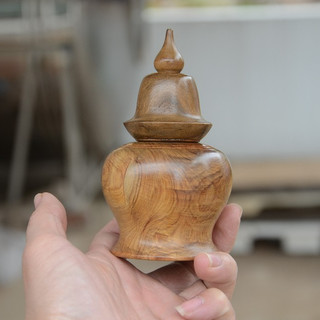 Lọ Đựng Tăm gỗ Thơm Bách xanh, gỗ trắc và hương Cao Cấp hình Chuông giá xưởng Làng nghề Nhị Khê