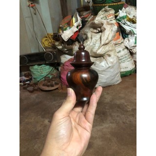 Lọ Đựng Tăm gỗ Thơm Bách xanh, gỗ trắc và hương Cao Cấp hình Chuông giá xưởng Làng nghề Nhị Khê