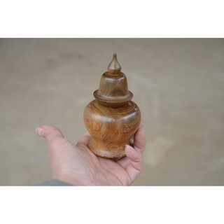 Lọ Đựng Tăm gỗ Thơm Bách xanh, gỗ trắc và hương Cao Cấp hình Chuông giá xưởng Làng nghề Nhị Khê