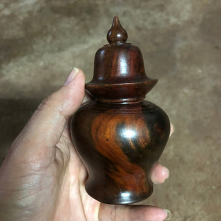 Lọ Đựng Tăm gỗ Thơm Bách xanh, gỗ trắc và hương Cao Cấp hình Chuông giá xưởng Làng nghề Nhị Khê