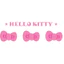 Hình ủi Nhiệt Quần Áo - Chữ Hello Kitty (Fan Art) Hồng