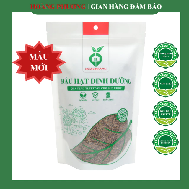 Hạt Lanh Nâu Canada 500G Sống Non GMO Đắp Mặt Nạ Ủ Tóc Rang Ăn Được 💝FREE SHIP💝 Hạt Lanh Flaxseed