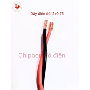 Dây loa âm thanh đỏ đen 2x0,75mm