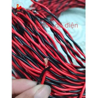 Dây loa âm thanh đỏ đen 2x0,75mm