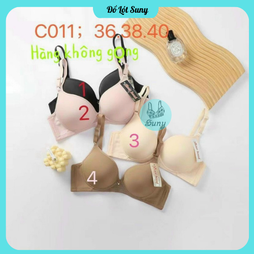 Áo lót su không gọng đệm 3cm, Áo lót vân xước giả gọng nâng ngực S26