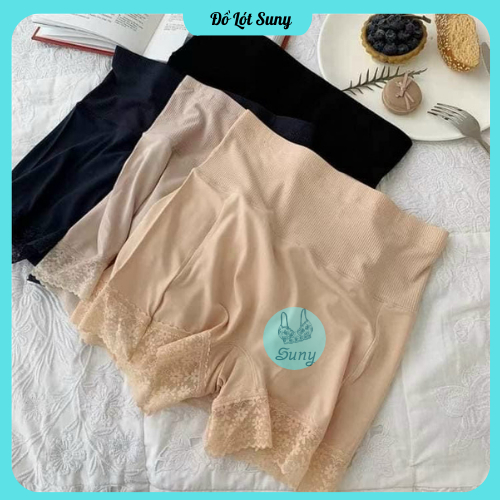 Quần váy nữ, Quần đùi mặc váy chân ren chất cotton lạnh cao cấp