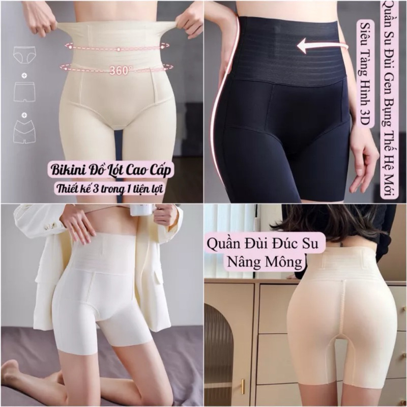 Quần gen bụng định hình su lạnh,3 in 3 chống cuộn nâng mông 667