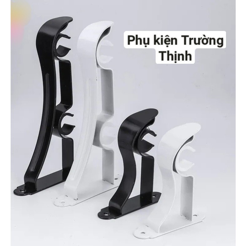 Trụ đỡ thanh treo rèm nhập khẩu ️ màu Đen - Trắng ️, chân đỡ thanh rèm ...