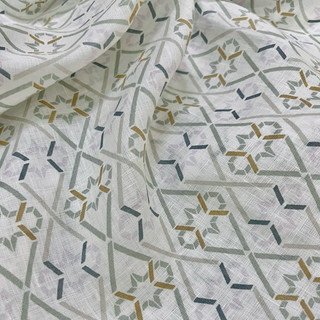 Vải Linen Tưng Pre In Hoạ Tiết Màu Trung Tính Hàng May Áo đã Wash CN mềm mướt Khổ 1m45
