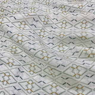 Vải Linen Tưng Pre In Hoạ Tiết Màu Trung Tính Hàng May Áo đã Wash CN mềm mướt Khổ 1m45