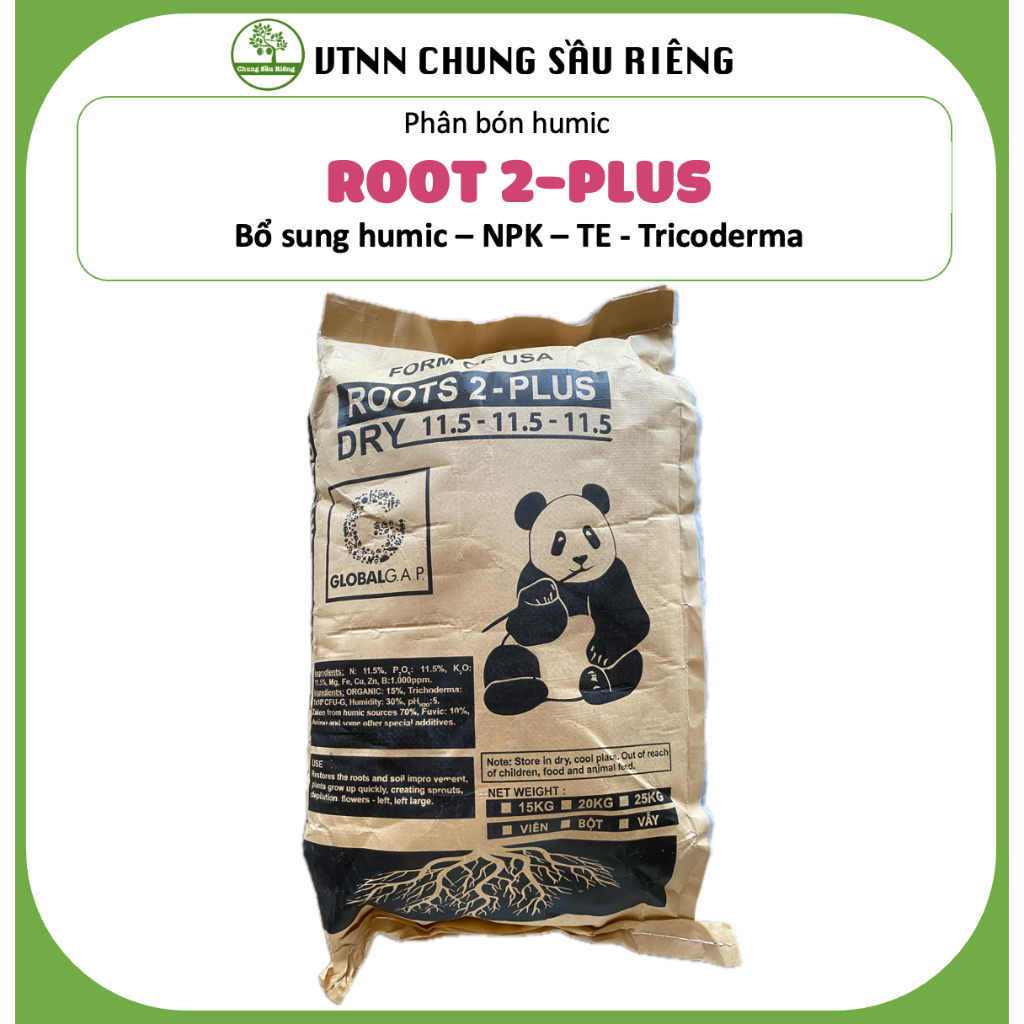 Bao Humic 10kg ROOT2 - PLUS DRY 11.5-11.5-11.5 bổ sung tricoderma ...