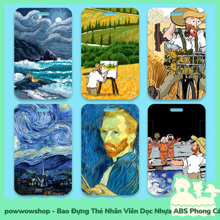 [Sẵn VN - Hỏa Tốc] Bao Đựng Thẻ Nhân Viên Nhựa ABS Phong Cách Nhân Vật Hoạt Hình Tranh Vẽ Painting Thú Vị