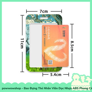 [Sẵn VN - Hỏa Tốc] Bao Đựng Thẻ Nhân Viên Nhựa ABS Phong Cách Nhân Vật Hoạt Hình Tranh Vẽ Painting Thú Vị