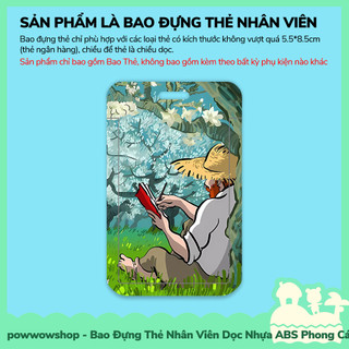 [Sẵn VN - Hỏa Tốc] Bao Đựng Thẻ Nhân Viên Nhựa ABS Phong Cách Nhân Vật Hoạt Hình Tranh Vẽ Painting Thú Vị