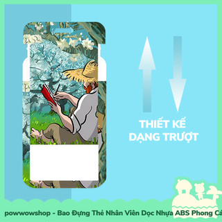 [Sẵn VN - Hỏa Tốc] Bao Đựng Thẻ Nhân Viên Nhựa ABS Phong Cách Nhân Vật Hoạt Hình Tranh Vẽ Painting Thú Vị