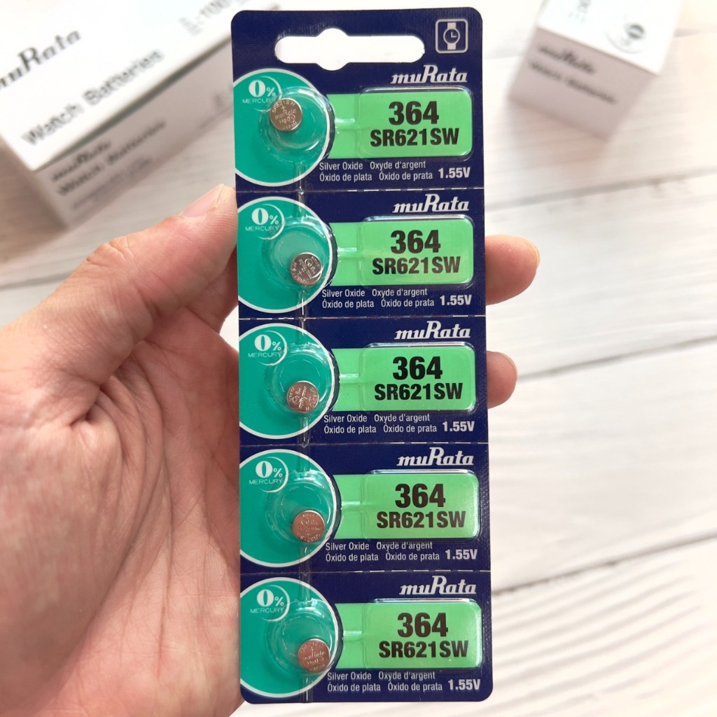 5 MURATA 364 SR621SW Batteries Ossido D'Argento 1.55V Orologio - Foto 7