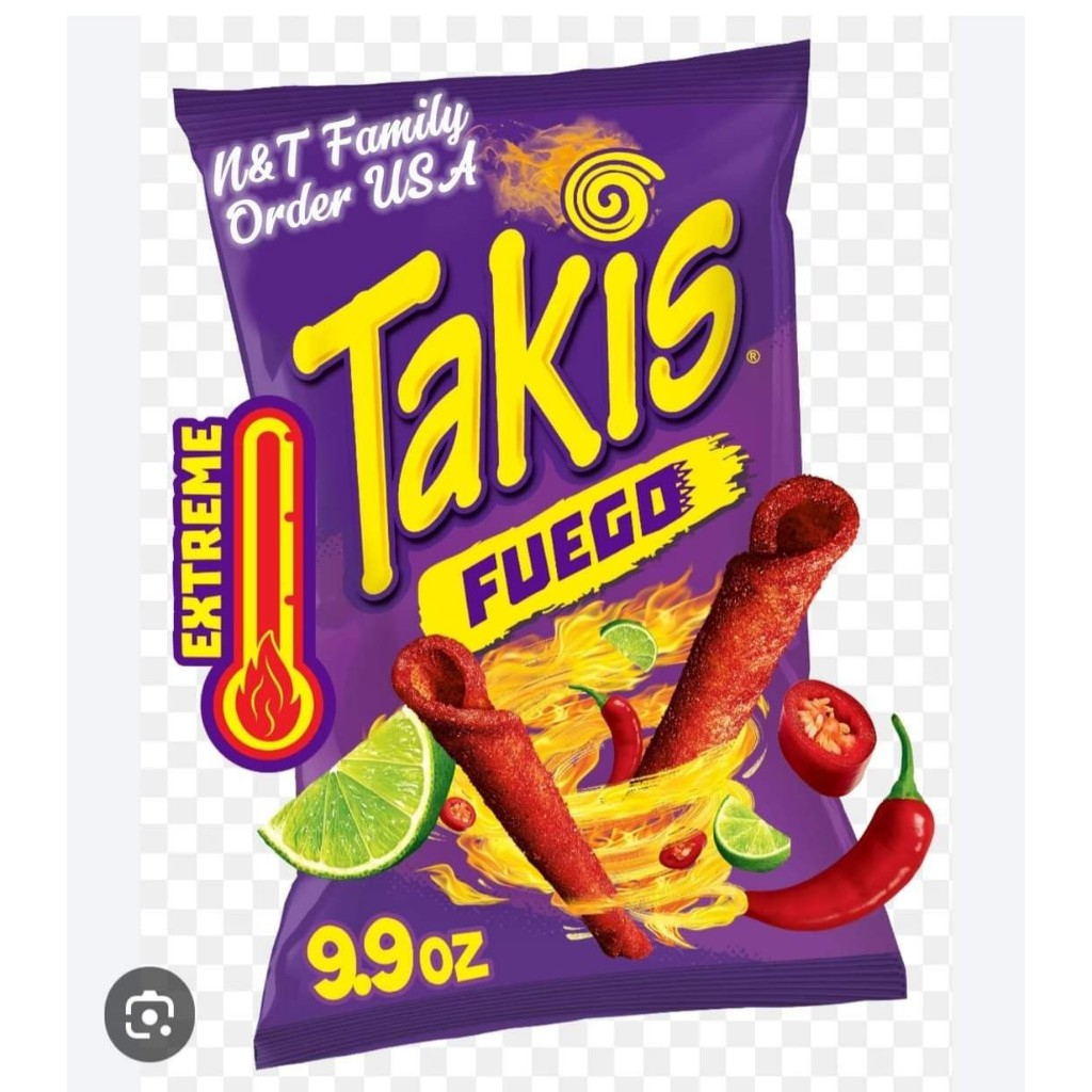 Takis Fuego Rolled Spicy Tortilla Chips & Takis Fuego Chippz 8 oz ...