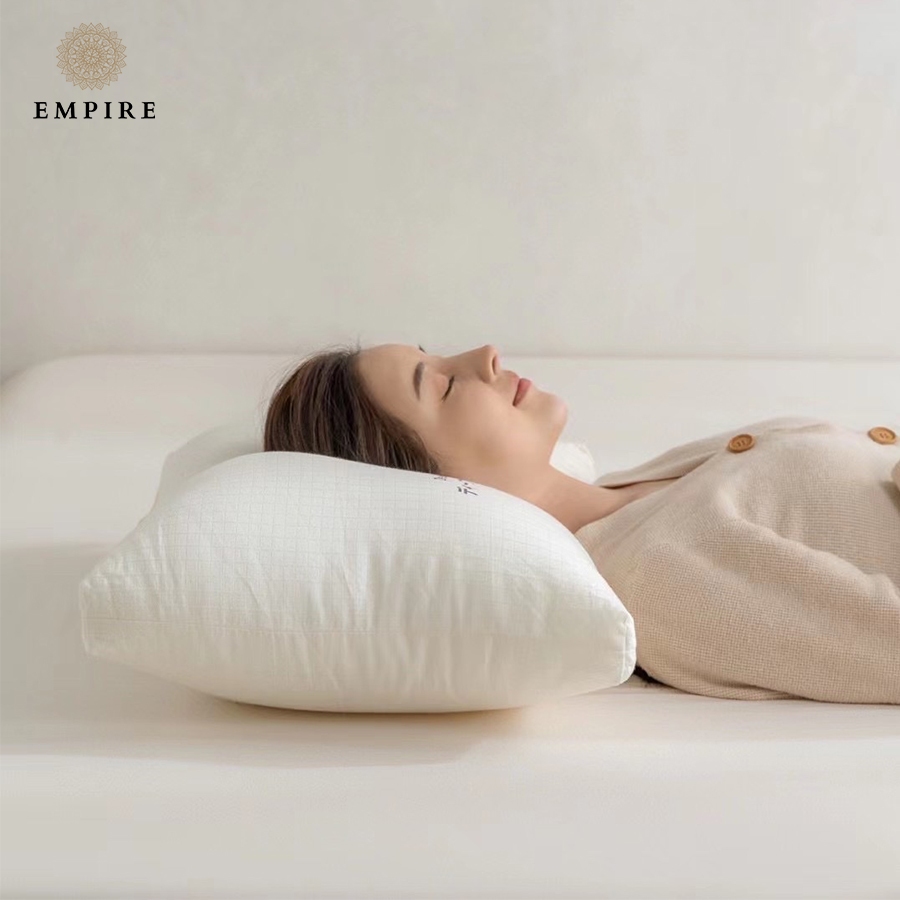 Gối lông vũ Nhật Bản tạo cảm giác êm ái Empire cao cấp chống đau mỏi vai gáy cho người lớn - EMPIRE | Bedding & Decor
