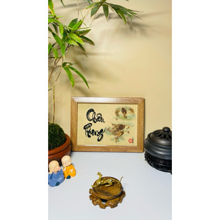 Tranh thư pháp để bàn 12 con giáp