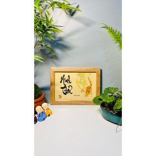Tranh thư pháp để bàn 12 con giáp