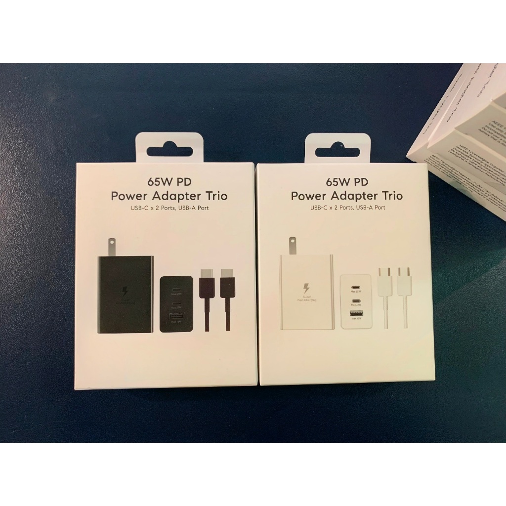 Bộ Củ Cáp Sạc SS - 65W PD 3 trong 1 USB-C x2, USB-A x1 Made in VietNam ...